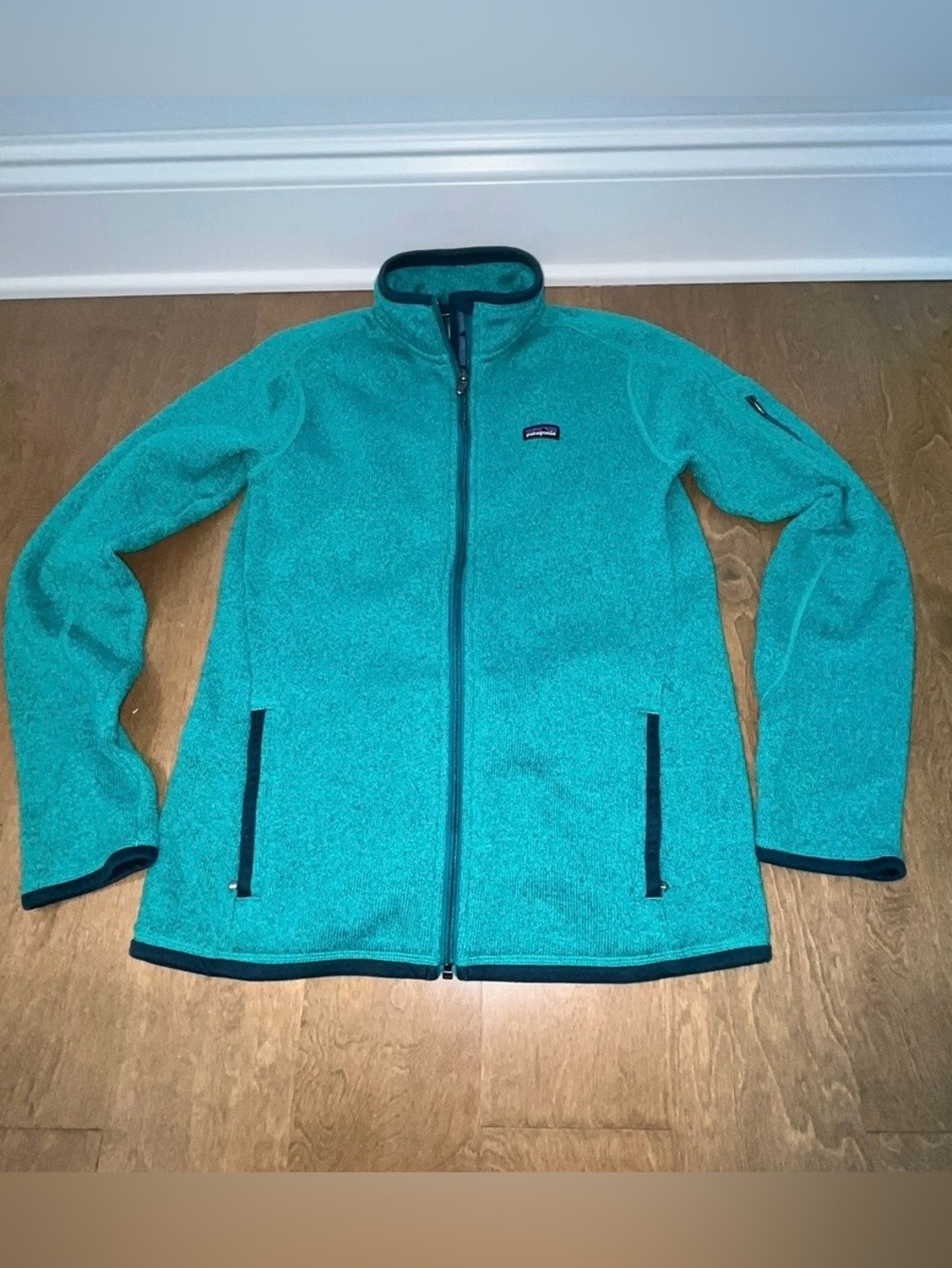 Patagonia: Women’s Better Sweater Medium -Teal Green Full Zip Fleece Jacket Warm